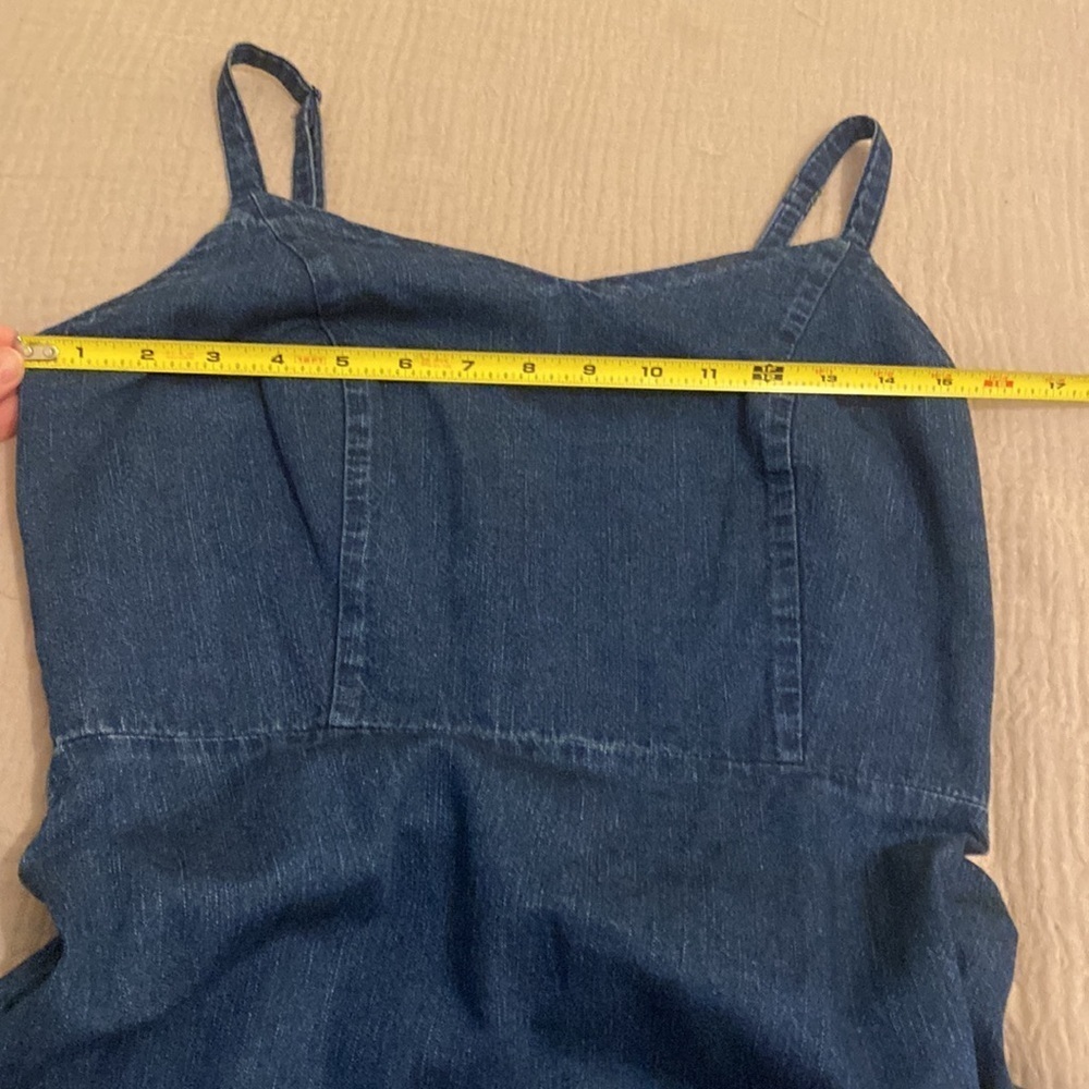 Old Navy cotton blue mini cami ruffle dress. Size S . Very good condition - Picture 5 of 7